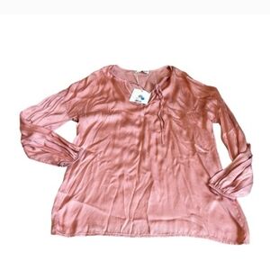 COBBLESTONE LIVING Celia Silk Blouse NWT $86